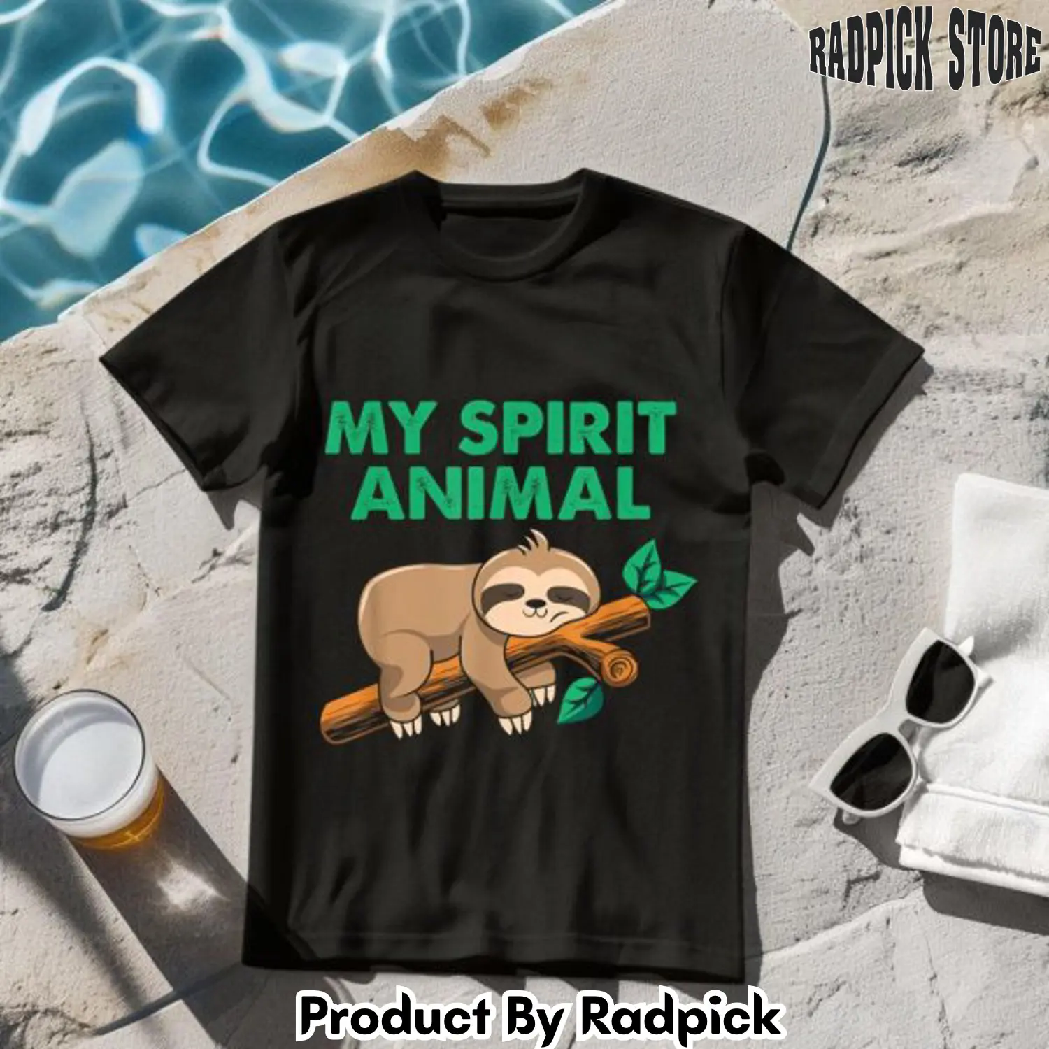 Lazy sloth my spirit animal tshirt rp2636243